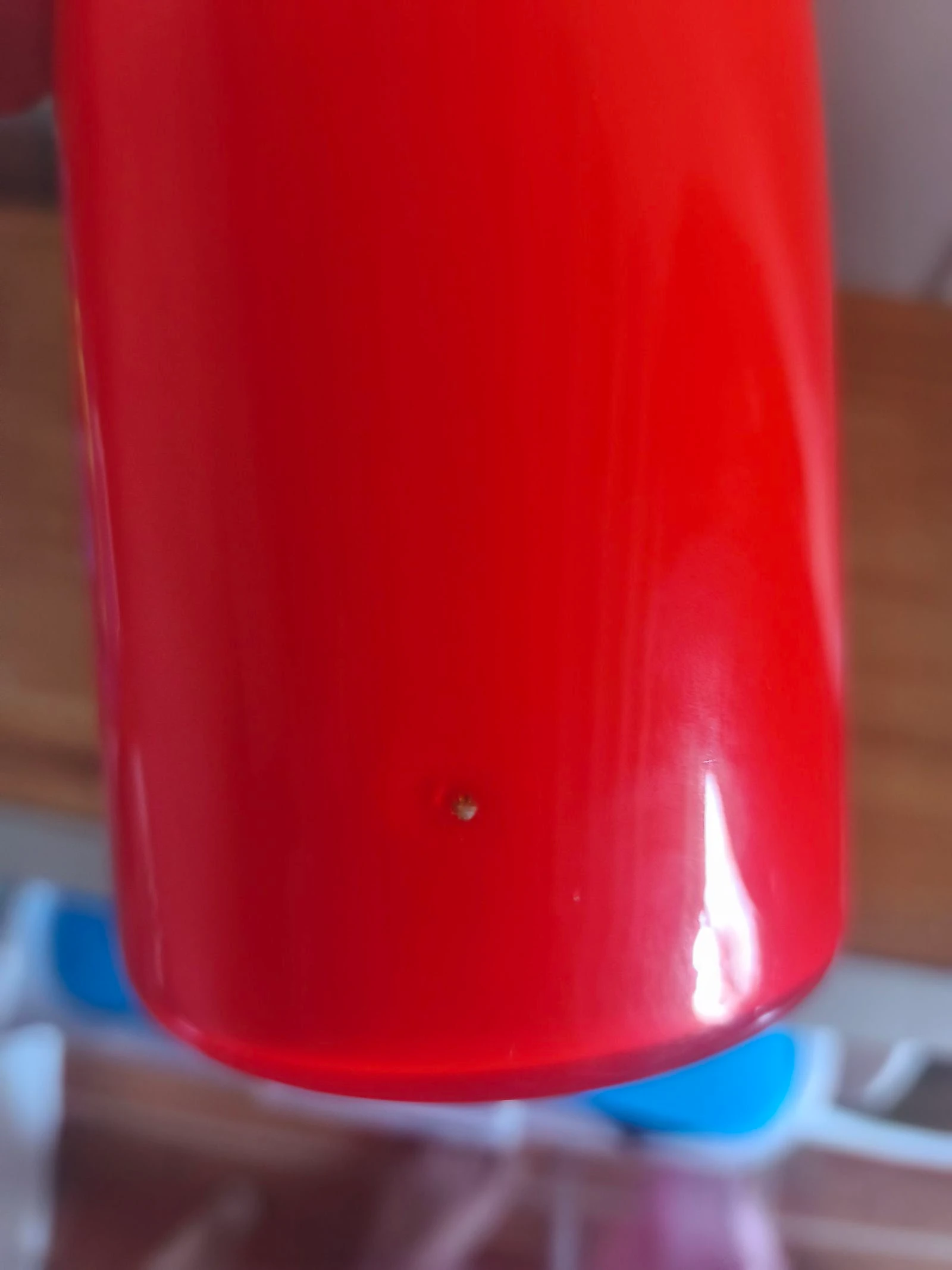 Vaso soliflore vintage vermelho - Estilo Space Age / Mid-Century – photo 4